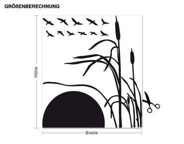 Wall sticker - Reed at sunset