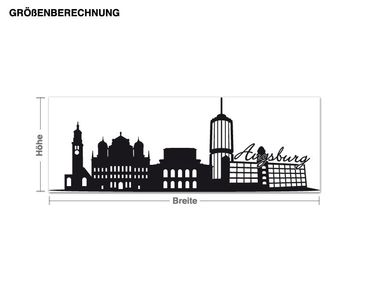 Wall sticker - Skyline Augsburg
