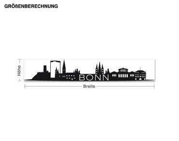 Wall sticker - Skyline Bonn