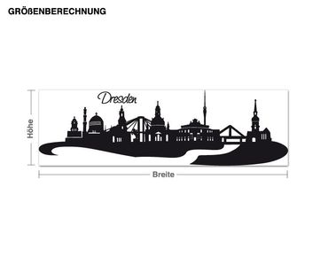 Wall sticker - Skyline Dresden
