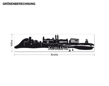 Wall sticker - Skyline Koblenz