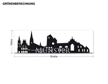 Wall sticker - Skyline Münster