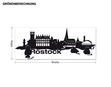 Wall sticker - Skyline Rostock