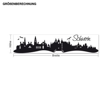 Wall sticker - Skyline Schwerin