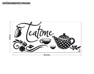 Wall sticker - Teatime with Teapot and Teacups
