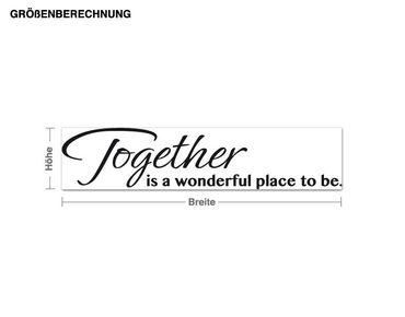 Wall sticker - Together is a wonderful pleace to be