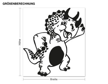 Wall sticker - Friendly Triceratops