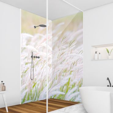 Shower wall cladding - Soft Grasses