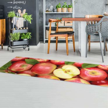 Vinyl Floor Mat - Juicy Apples - Panorama Landscape Format