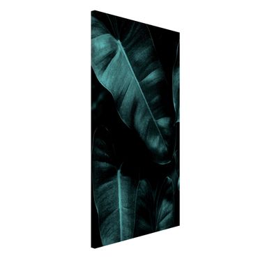 Magnetic memo board - Jungle Leaves Dark Green