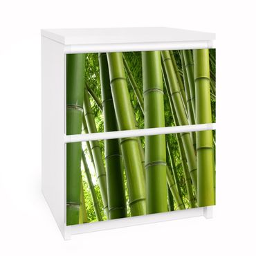 Adhesive film for furniture IKEA - Malm chest of 2x drawers - Bamboo Trees No.1