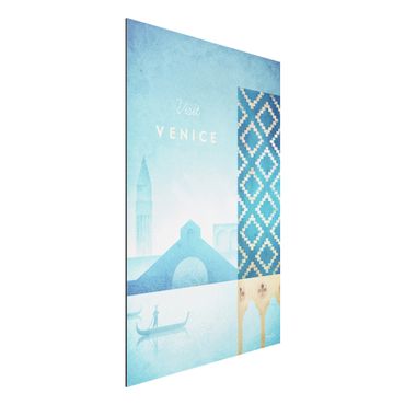 Print on aluminium - Travel Poster - Venice