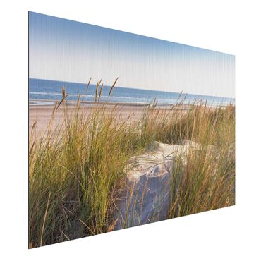Print on aluminium - Beach Dune At The Sea
