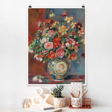 Poster art print - Auguste Renoir - Flower vase