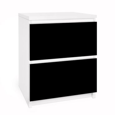 Adhesive film for furniture IKEA - Malm chest of 2x drawers - Colour Black