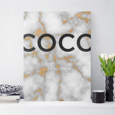 Print on canvas - Coco - I Dont Do Fashion