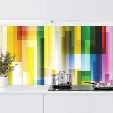 Kitchen wall cladding -Rainbow Cubes