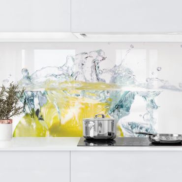 Kitchen wall cladding - Lemon And Lime In Water