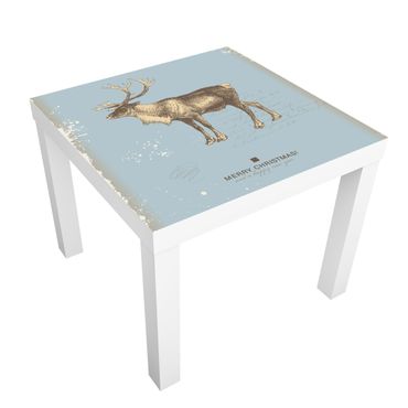 Adhesive film for furniture IKEA - Lack side table - Reindeer Postcard