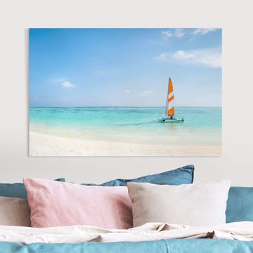 Print on canvas - Catamaran At Sea In The Indian Ocean