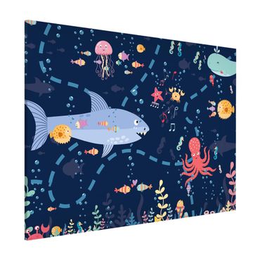 Magnetic memo board - Playoom Mat Under Water - An Expedition