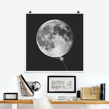 Poster - Balloon With Moon