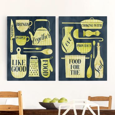 Print on canvas - Soul Food - Good Food Set I