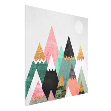Print on forex - Triangular Mountains With Gold Tips