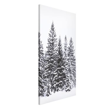 Magnetic memo board - Dark Winter Landscape