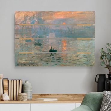 Print on wood - Claude Monet - Impression (Sunrise)
