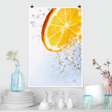 Poster kitchen - Splash Orange