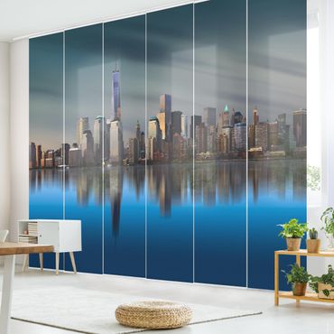 Sliding panel curtains set - New York World Trade Center