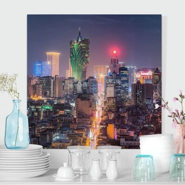 Print on canvas - Illuminated Night In Macao