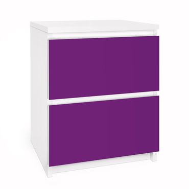 Adhesive film for furniture IKEA - Malm chest of 2x drawers - Colour Purple