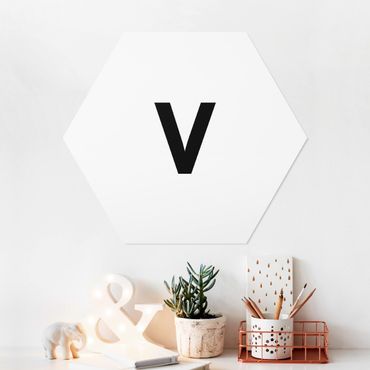 Forex hexagon - Letter White V
