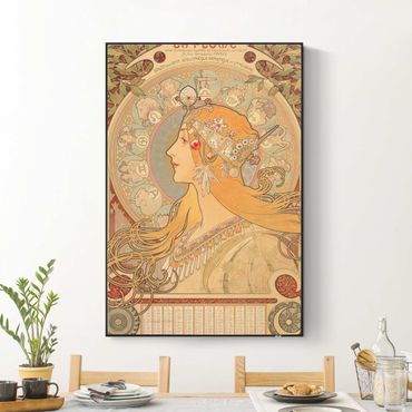 Print with acoustic tension frame system - Alfons Mucha - Zodiac