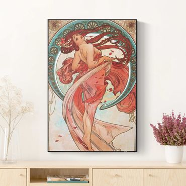 Print with acoustic tension frame system - Alfons Mucha - Four Arts - Dance
