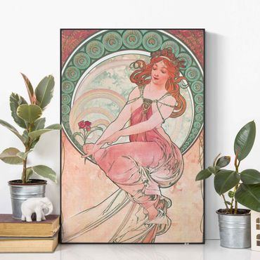 Print with acoustic tension frame system - Alfons Mucha - Four Arts - Painting