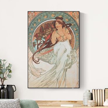 Print with acoustic tension frame system - Alfons Mucha - Four Arts - Music