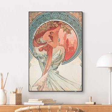 Interchangeable print - Alfons Mucha - Four Arts - Poetry