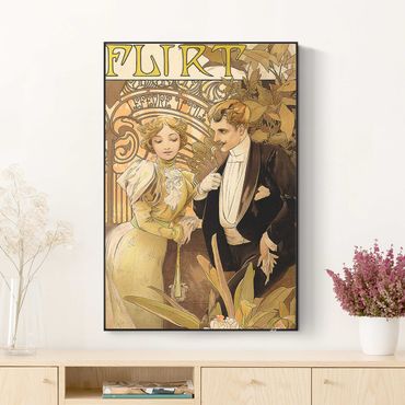 Print with acoustic tension frame system - Alphonse Mucha - Ad Billboard For Flirt Biscuits