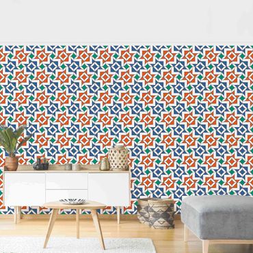 Wallpaper - Alhambra Mosaic Tile Look