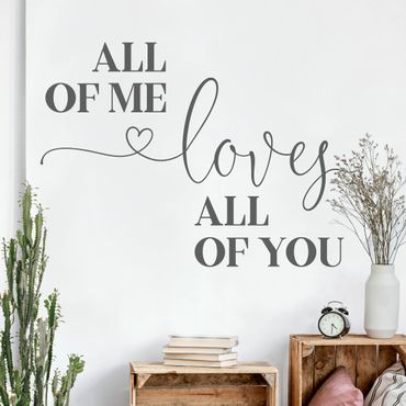Wall sticker plain colour - All Of Me