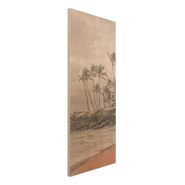 Wood print - Aloha Hawaii Beach ll