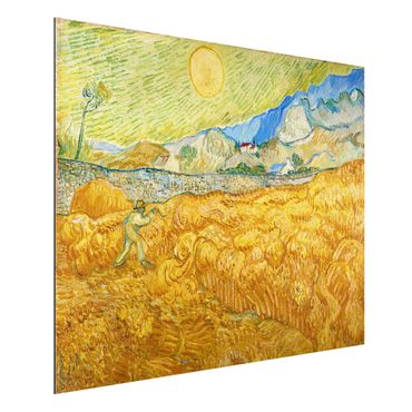 Print on aluminium - Vincent Van Gogh - The Harvest, The Grain Field