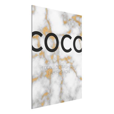 Print on aluminium - Coco - I Dont Do Fashion