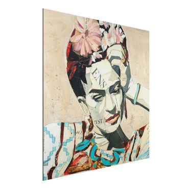 Print on aluminium - Frida Kahlo - Collage No.1