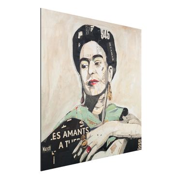 Print on aluminium - Frida Kahlo - Collage No.4