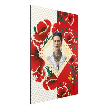 Print on aluminium - Frida Kahlo - Poppies