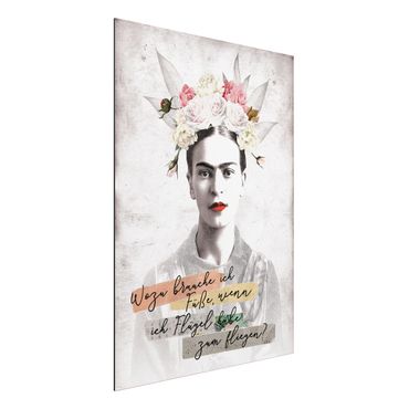 Print on aluminium - Frida Kahlo - A quote
